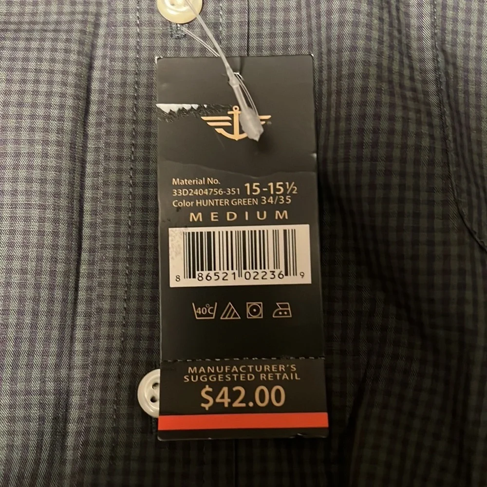 Mens dockers shirt nwt no iron M - Picture 4 of 4